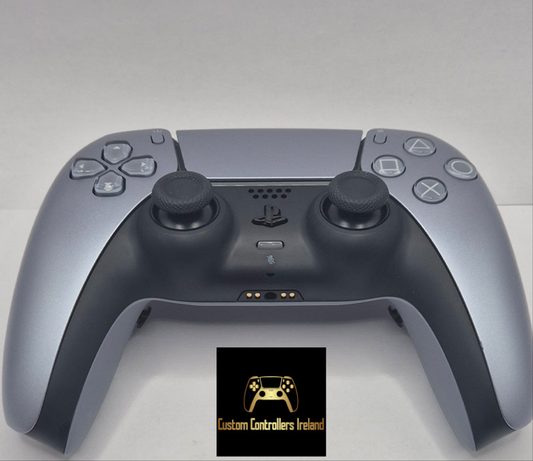 Silver Combat Custom PS5 Controller (Remappable)