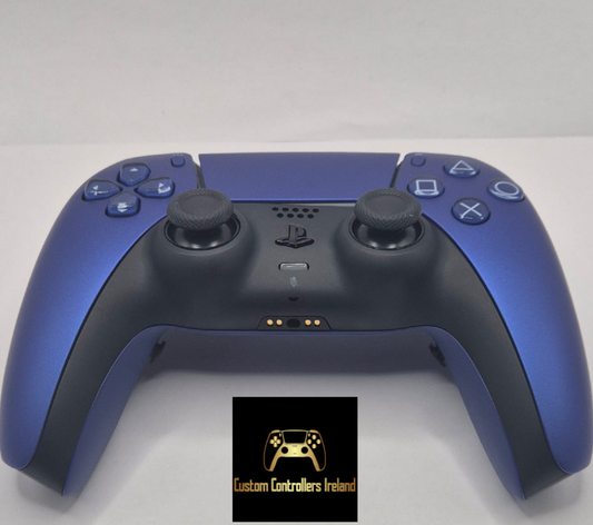 Glossy Blue Combat Custom PS5 Controller