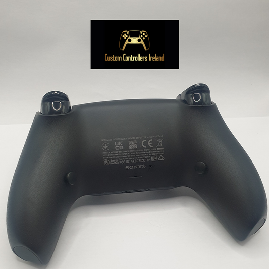 Midnight Black PS5 Controller with 2 Back Action Buttons